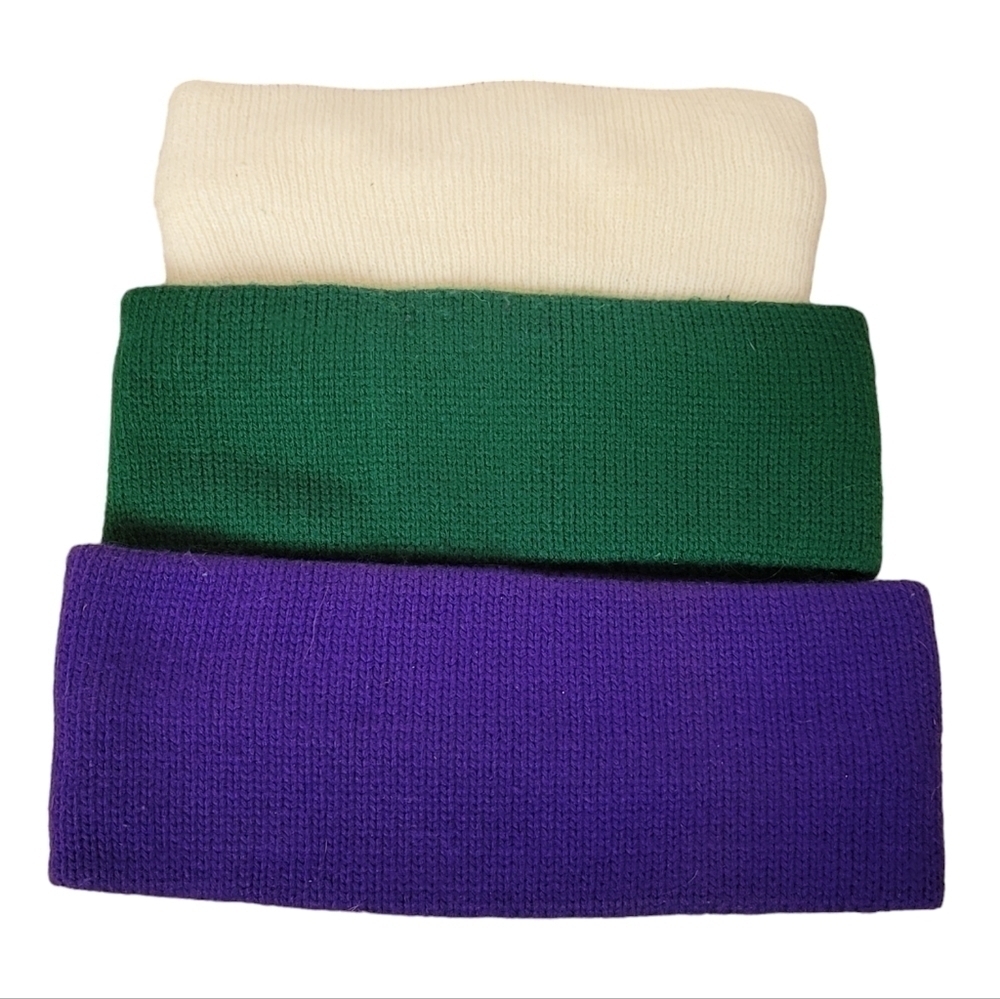Wool Ear Warmer Headband 3pc